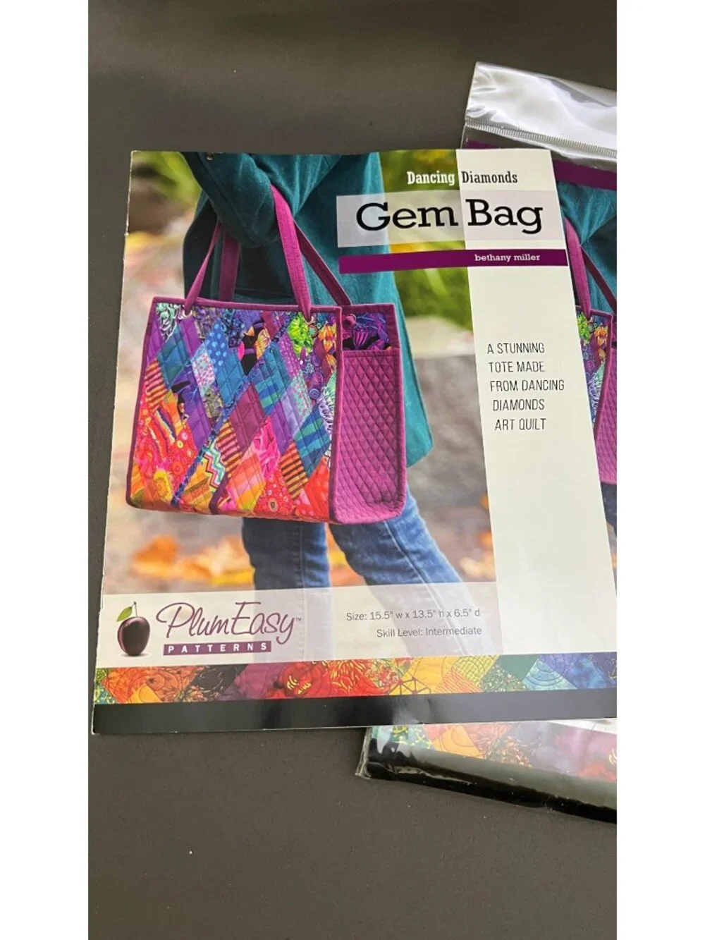 Dancing Diamonds Gem Bag Interfacing Templates 3-Pack PlumEasy